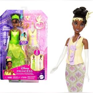 Tiana Disney Princess Doll With Accessories🐸👑 The Princess and the Frog NWT!